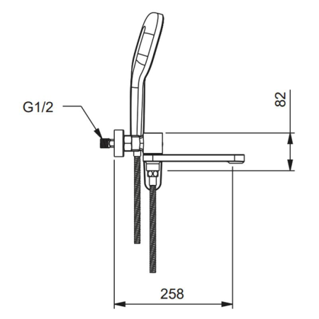 Смеситель для ванны Gappo G3210-3 золотой