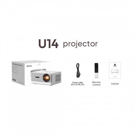 Проектор BYINTEK U14 белый-серый