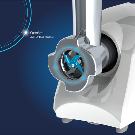 Мясорубка АКСИОН М14.01 белая