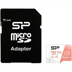128 ГБ Карта памяти Silicon Power Superior / V30 128GB mSD Card UHS-1 (U3) V30 R/W (SP128GBSTXDV3V20SP) черный 128 ГБ Карта памяти Silicon Power Superior / V30 128GB mSD Card UHS-1 (U3) V30 R/W (SP128GBSTXDV3V20SP) черный
