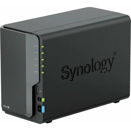 Сетевое хранилище Synology DS225+ черный