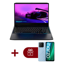 15.6" Ноутбук Lenovo IdeaPad Gaming 3 Gen 6 + смартфон Realme Narzo 50A (82K100Y6RU) черный