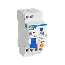 Дифференциальный автомат CHINT NXBLE-40 1P+N C25 30 мА AC (821077)