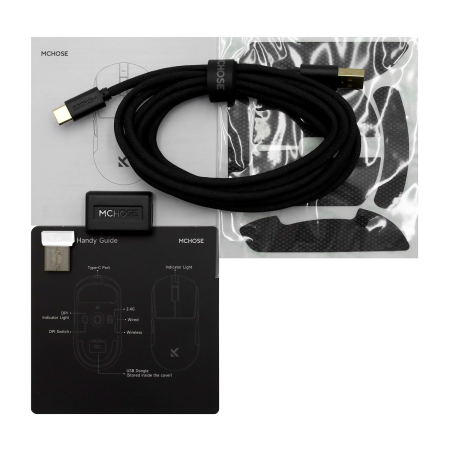 Мышь беспроводная + проводная MCHOSE A7 Pro (MC-A7-10) белый