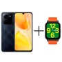 Смартфон Vivo V25 8/256 ГБ черный (Diamond Black) + Смарт часы Vivo Zeblaze Btalk Smart Watch оранжевый (Orange)