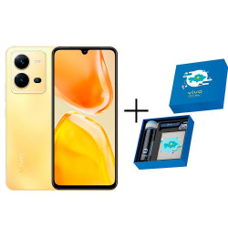 Смартфон Vivo V25E 8/128 ГБ золотистый (Sunrise Gold) + Gift box BTS 2022 синий (Blue)