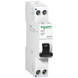 Дифференциальный автомат Schneider Electric Acti9 iDif K 1P+N C25 30 мА AC (A9D63625)