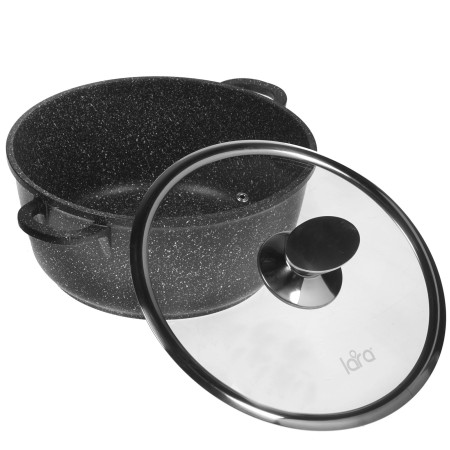 Кастрюля LARA Rio (LR02-204) мрамор 4,2 л