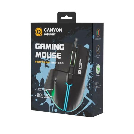 Мышь проводная Canyon Fortnax GM-636 (CND-SGM636B) черный