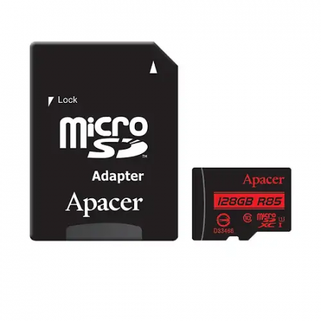 128 ГБ Карта памяти Apacer Micro SDXC 128Gb черный