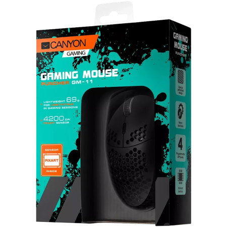 Мышь проводная Canyon Puncher GM-11 (CND-SGM11B) черный