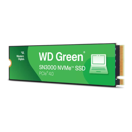 1 ТБ SSD диск Western Digital Green SN3000 (WDS100T4G0E) зеленый