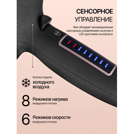 Фен BRAYER 3001BR черный