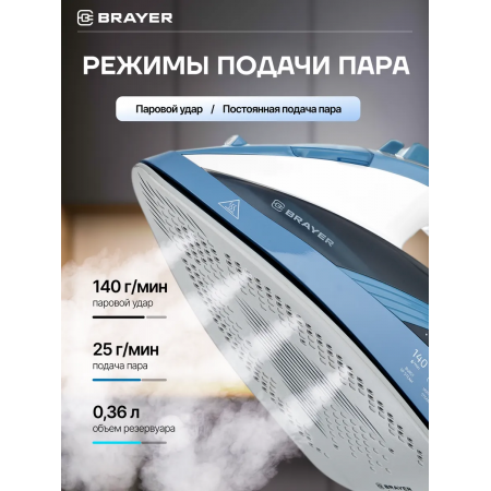 Утюг BRAYER 4002BR синий Утюг BRAYER 4002BR синий