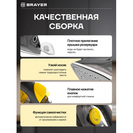 Утюг BRAYER 4003BR черный