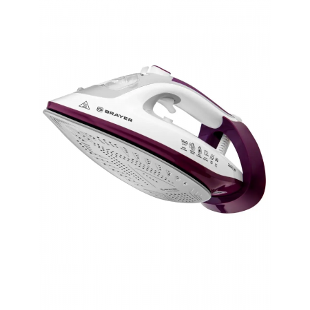 Утюг BRAYER 4009BR белый с фиолетовым
