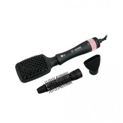 Фен-щетка HOTTEK HT-967-030 черный/розовый