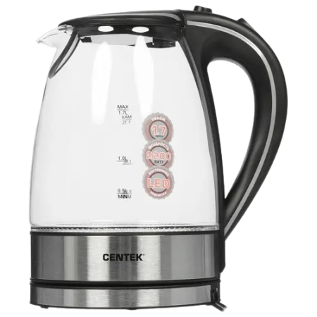 Электрический чайник Centek CT-1009 BLS серебристый