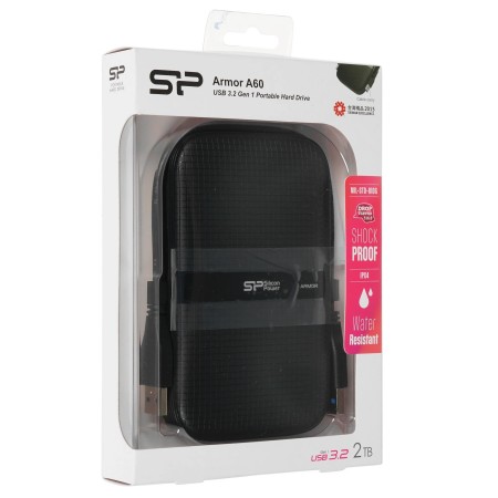 2 ТБ Внешний жесткий диск Silicon Power Armor A60 (SP020TBPHDA60S3A) черный