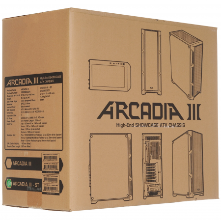 Корпус RAIJINTEK ARCADIA III-ST (0R20B00231) черный