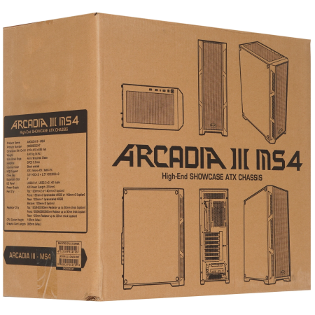 Корпус RAIJINTEK ARCADIA III-MS4 (0R20B00247) черный
