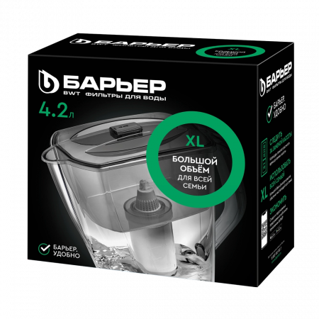 Фильтр-кувшин БАРЬЕР Гранд Нео (В012Р00) зеленый