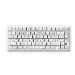 Клавиатура проводная MCHOSE Jet 75 E-sport White Topographic (MC-Jet75-9) белый