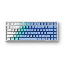 Клавиатура беспроводная + проводная MCHOSE G75 PRO Arctic Snow (G75-12A) белый/голубой/зеленый