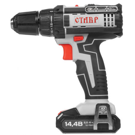 Дрель-шуруповерт Ставр ДА-14.4ЛК серый