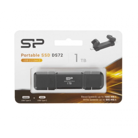 1000 ГБ Внешний SSD Silicon Power DS72 (SP001TBUC3S72V1K) черный 1000 ГБ Внешний SSD Silicon Power DS72 (SP001TBUC3S72V1K) черный