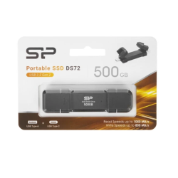 500 ГБ Внешний SSD Silicon Power DS72 (SP500GBUC3S72V1K) черный