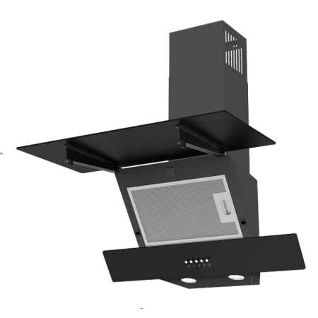 Вытяжка наклонная DARINA SLIDE G602B черный