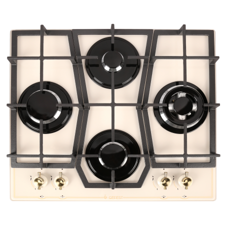 Варочная панель газовая GEFEST ПВГ (2231-10 В85) кремовый