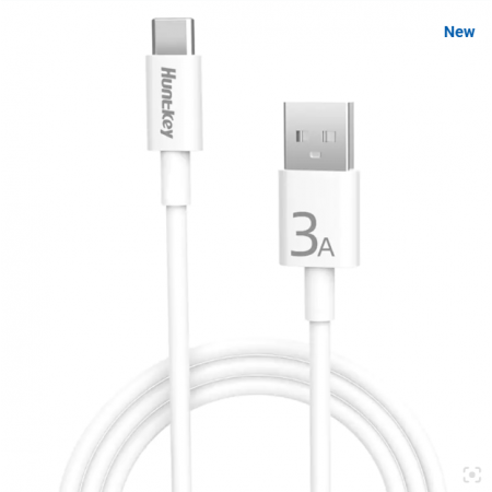 Кабель USB Type-C - USB 2.0 Type-A Huntkey HKCAC301200 1.2 м белый Кабель USB Type-C - USB 2.0 Type-A Huntkey HKCAC301200 1.2 м белый