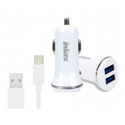 Автомобильное зарядное устройство Inkax CD-12-MICRO белый