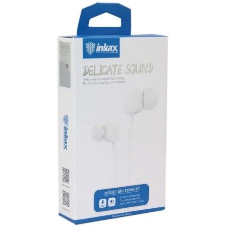 Наушники Inkax EP-11 белый (DELICATE SOUND)