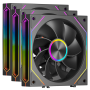 Комплект вентиляторов PCCooler F3 X120R ARGB BK 3IN1 3 шт черный