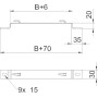 Скоба для металлорукава OBO Bettermann DBLG 20 100 FS серебристый