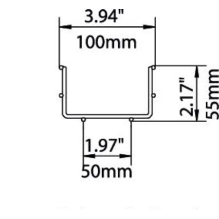 Лоток кабельный проволочный OBO Bettermann GR-Magic (GRM 55 100 G) серый