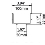 Лоток кабельный проволочный OBO Bettermann GR-Magic (GRM 55 100 G) серый