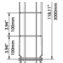 Лоток кабельный проволочный OBO Bettermann GR-Magic (GRM 55 100 G) серый
