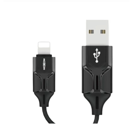Кабель USB 2.0 Type-A - Lightning Moxom MX-CB23 1м черный