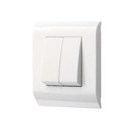 Рамка для розеток EUROLAN 16M-00-02WT белая