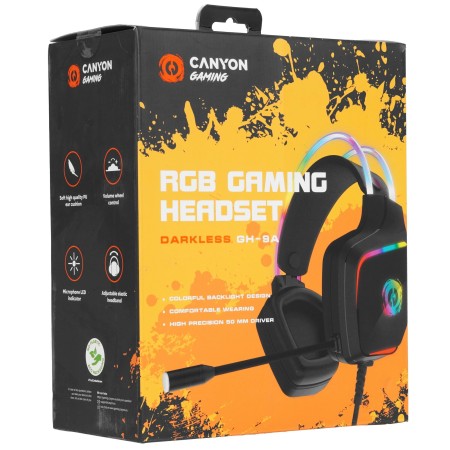 Наушники Canyon Darkless GH-9A (CND-SGHS9A) черный
