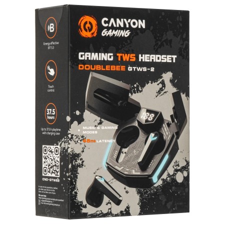Наушники Canyon DoubleBee GTWS-2 (CND-GTWS2B) черный