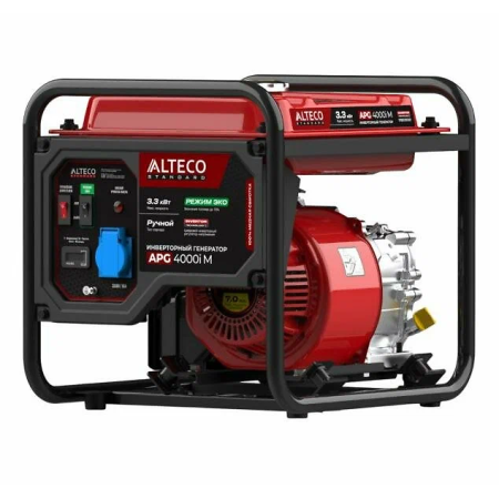 Электрогенератор Alteco Standard APG 4000i M красный