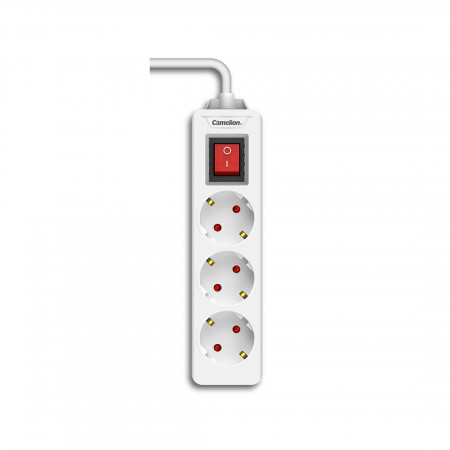 Удлинитель Camelion CMS-113-2M белый 2 м Удлинитель Camelion CMS-113-2M белый 2 м