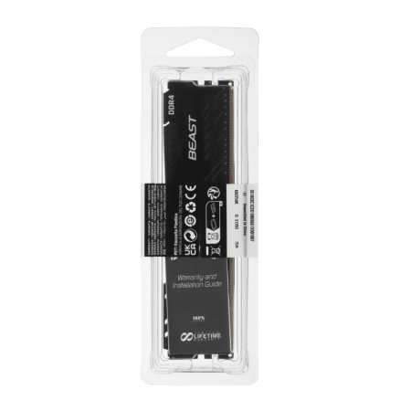 Оперативная память Kingston FURY Beast Black (KF432C16BB/8WP) 8 ГБ черный