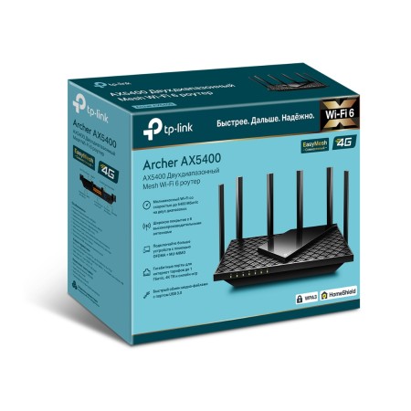 Wi-Fi роутер TP-Link Archer AX5400 (Archer AX5400) черный