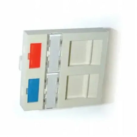 Лицевая панель COMMSCOPE 2-порт. для SL модулей, 45x45 мм/белый (1711276-1) белый